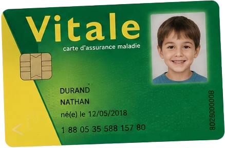 Carte Vitale avec photo - visuel illustratif