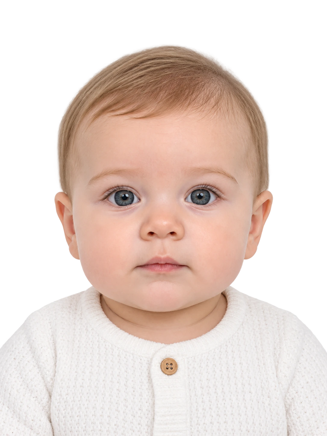 Portrait d'identité illustratif d'un bébé